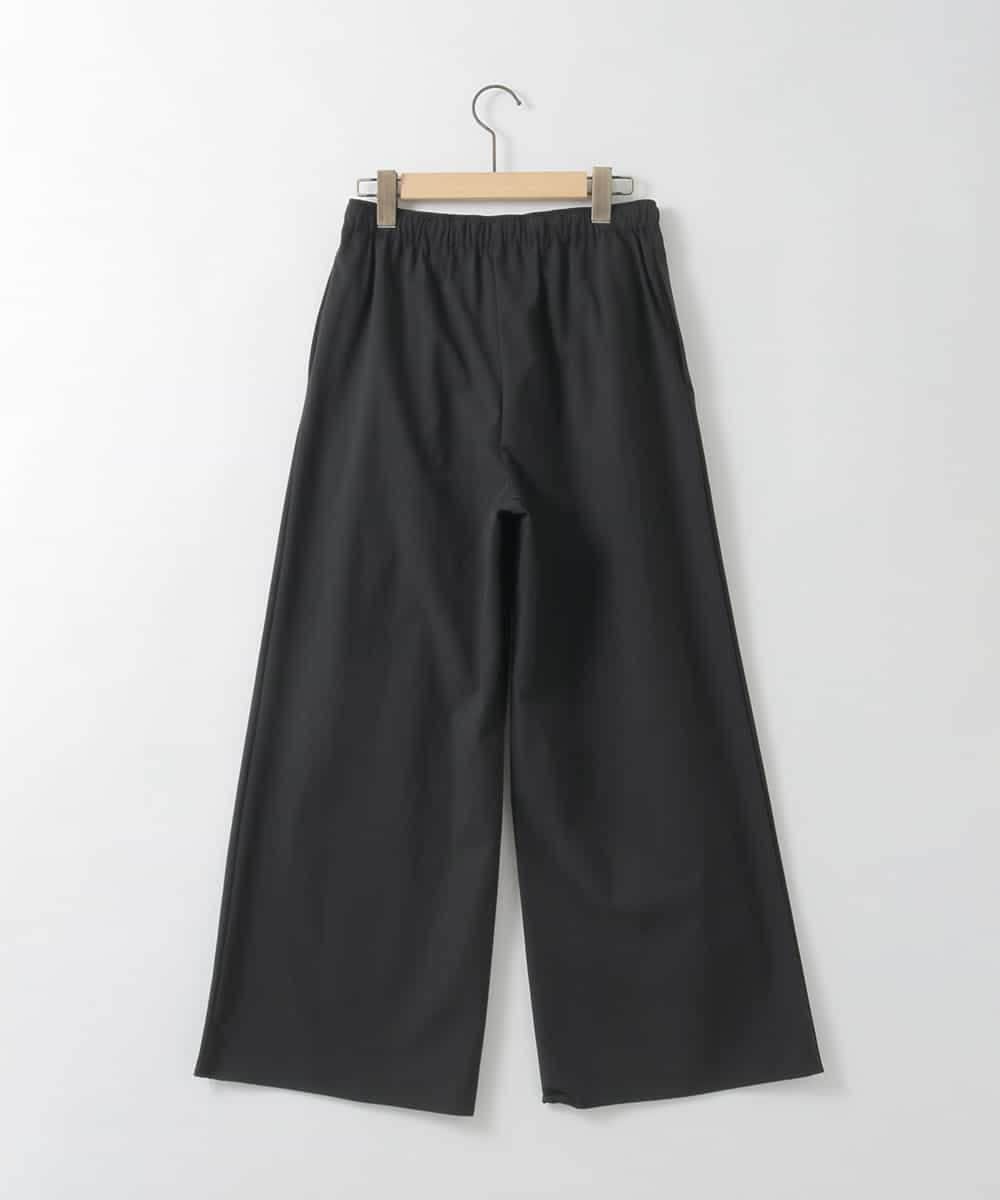 ZMLGE37090 al'aise modulation(アレーズモジュレーション) 【洗える/UV】ストレッチイージーワイドパンツ ブラック