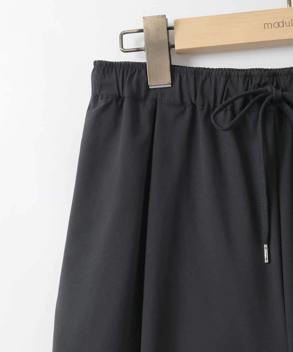 ZMLGE37090 al'aise modulation(アレーズモジュレーション) 【洗える/UV】ストレッチイージーワイドパンツ ブラック