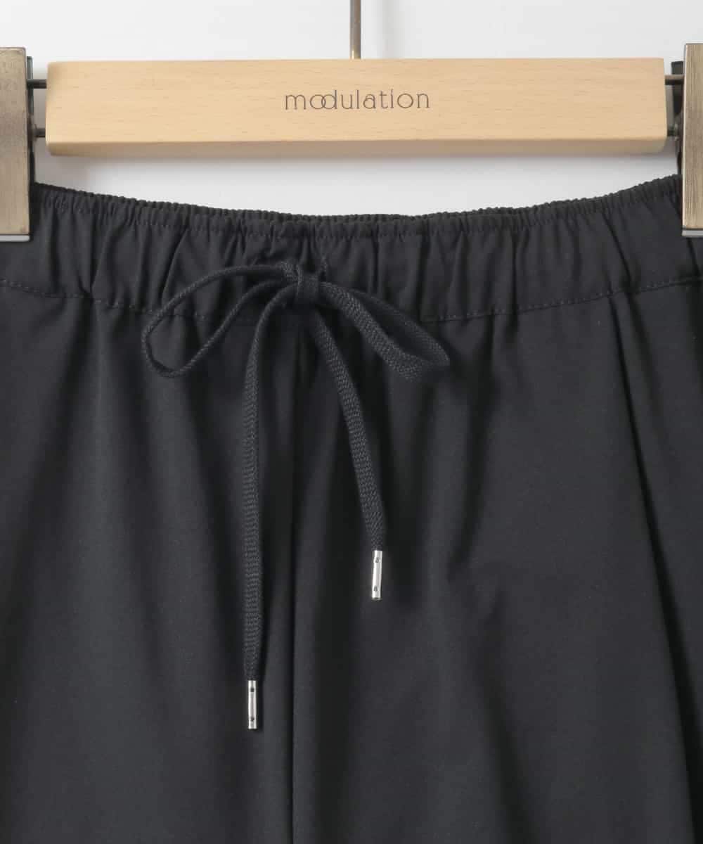 ZMLGE37090 al'aise modulation(アレーズモジュレーション) 【洗える/UV】ストレッチイージーワイドパンツ ブラック