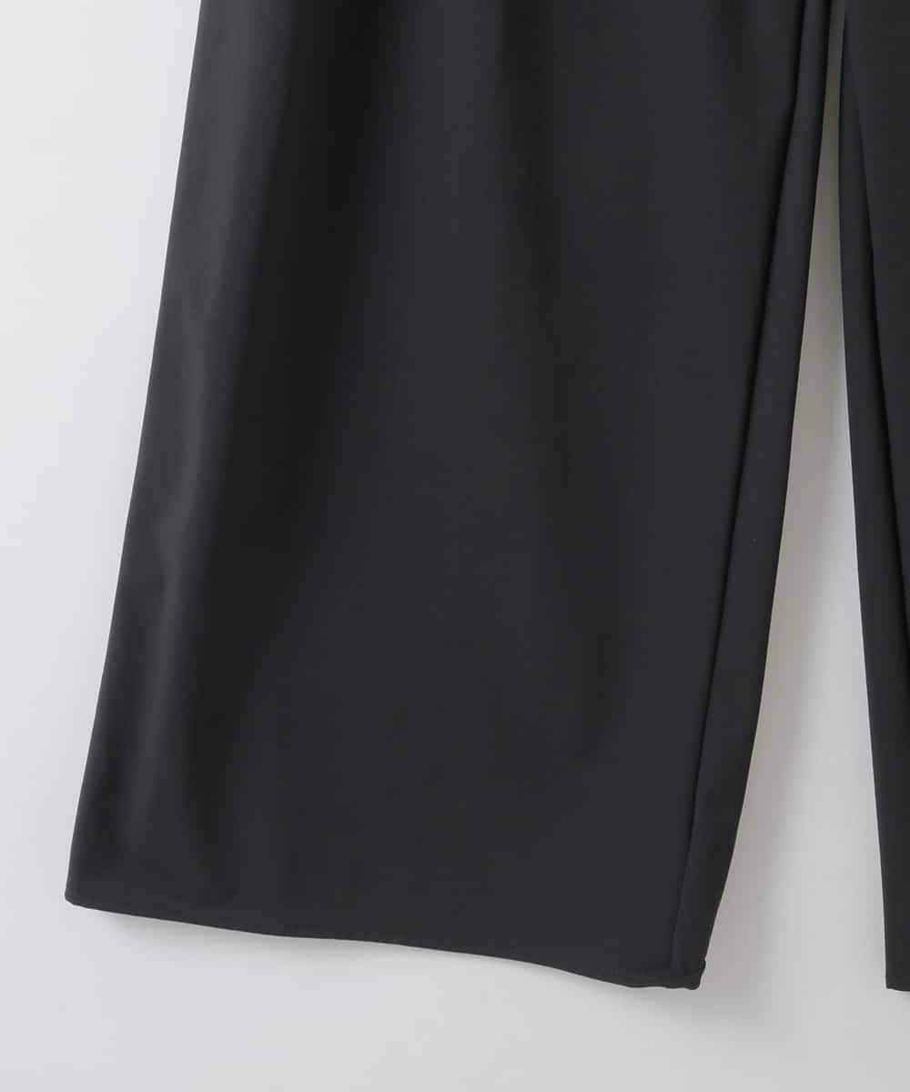 ZMLGE37090 al'aise modulation(アレーズモジュレーション) 【洗える/UV】ストレッチイージーワイドパンツ ブラック