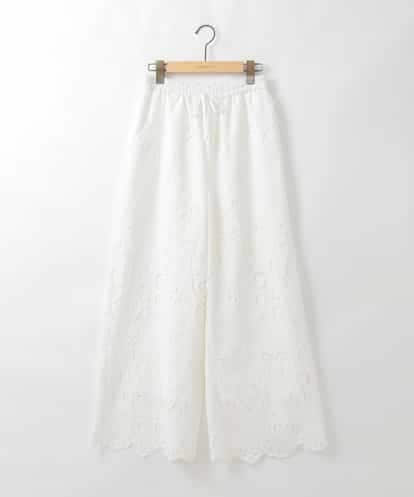 ZMLGE48178 al'aise modulation カットワークレースイージーパンツ