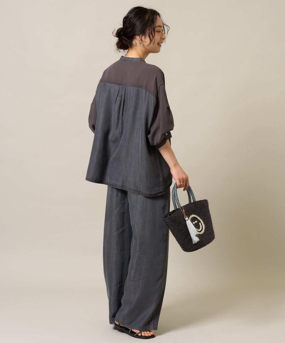 ZMLGE50138 al'aise modulation(アレーズモジュレーション) イージータックデニムパンツ ブラック
