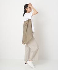 ZMLGQ28138 al'aise modulation(アレーズモジュレーション) シェルタリングワイドパンツ ベージュ