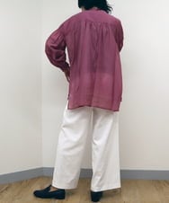 ZMLGQ28138 al'aise modulation(アレーズモジュレーション) シェルタリングワイドパンツ ホワイト