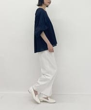 ZMLGQ28138 al'aise modulation(アレーズモジュレーション) シェルタリングワイドパンツ ホワイト