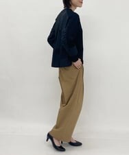 ZMLGT03160 al'aise modulation(アレーズモジュレーション) センタープレス ワイドストレッチパンツ ベージュ