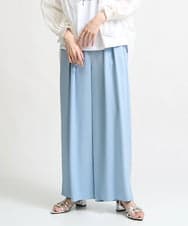 ZMLGW06148 al'aise modulation(アレーズモジュレーション) タックドレープワイドパンツ ライトブルー
