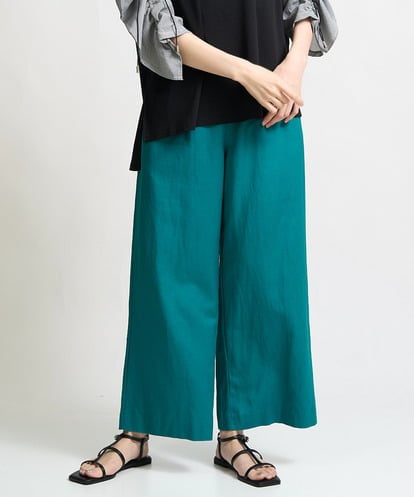 ZMLGW23098 al'aise modulation リネンライクキャタピラーパンツ