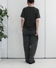 ZMLHB43138 al'aise modulation(アレーズモジュレーション) ジョイントデザインバレルレッグパンツ ブラック