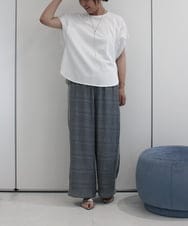 ZMLHB59110 al'aise modulation(アレーズモジュレーション) シャーリングイージーワイドパンツ グレー