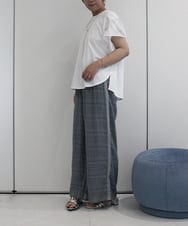 ZMLHB59110 al'aise modulation(アレーズモジュレーション) シャーリングイージーワイドパンツ グレー