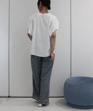 ZMLHB59110 al'aise modulation(アレーズモジュレーション) シャーリングイージーワイドパンツ グレー