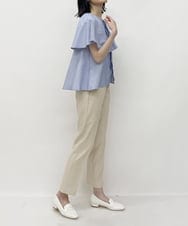 ZMLHT01138 al'aise modulation(アレーズモジュレーション) センタープレステーパードパンツ アイボリー