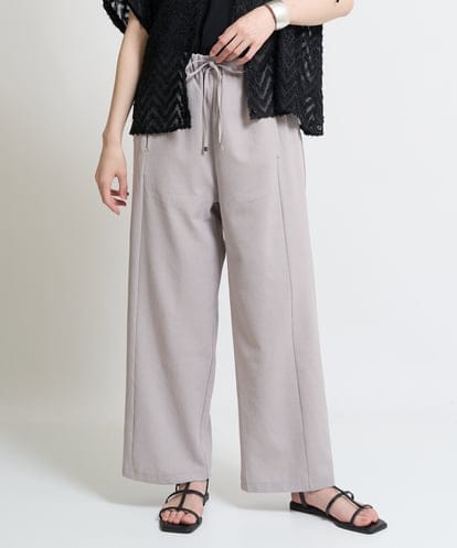 ZMLHW34165 al'aise modulation ウエストリボンワイドパンツ