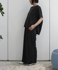 ZMLIB72148 al'aise modulation(アレーズモジュレーション) エアリーワイドシルエットパンツ ダークグレー