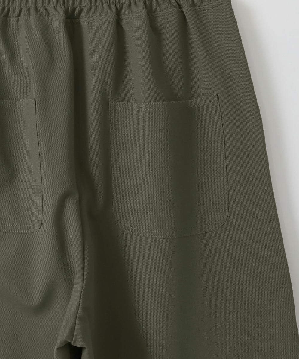 ZMLJB05128 al'aise modulation(アレーズモジュレーション) カーブフォルムストレッチイージーパンツ カーキ