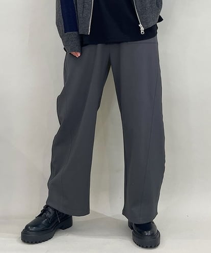 ZMLJB05128 al'aise modulation カーブフォルムストレッチイージーパンツ