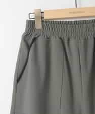 ZMLJB05128 al'aise modulation(アレーズモジュレーション) カーブフォルムストレッチイージーパンツ カーキ