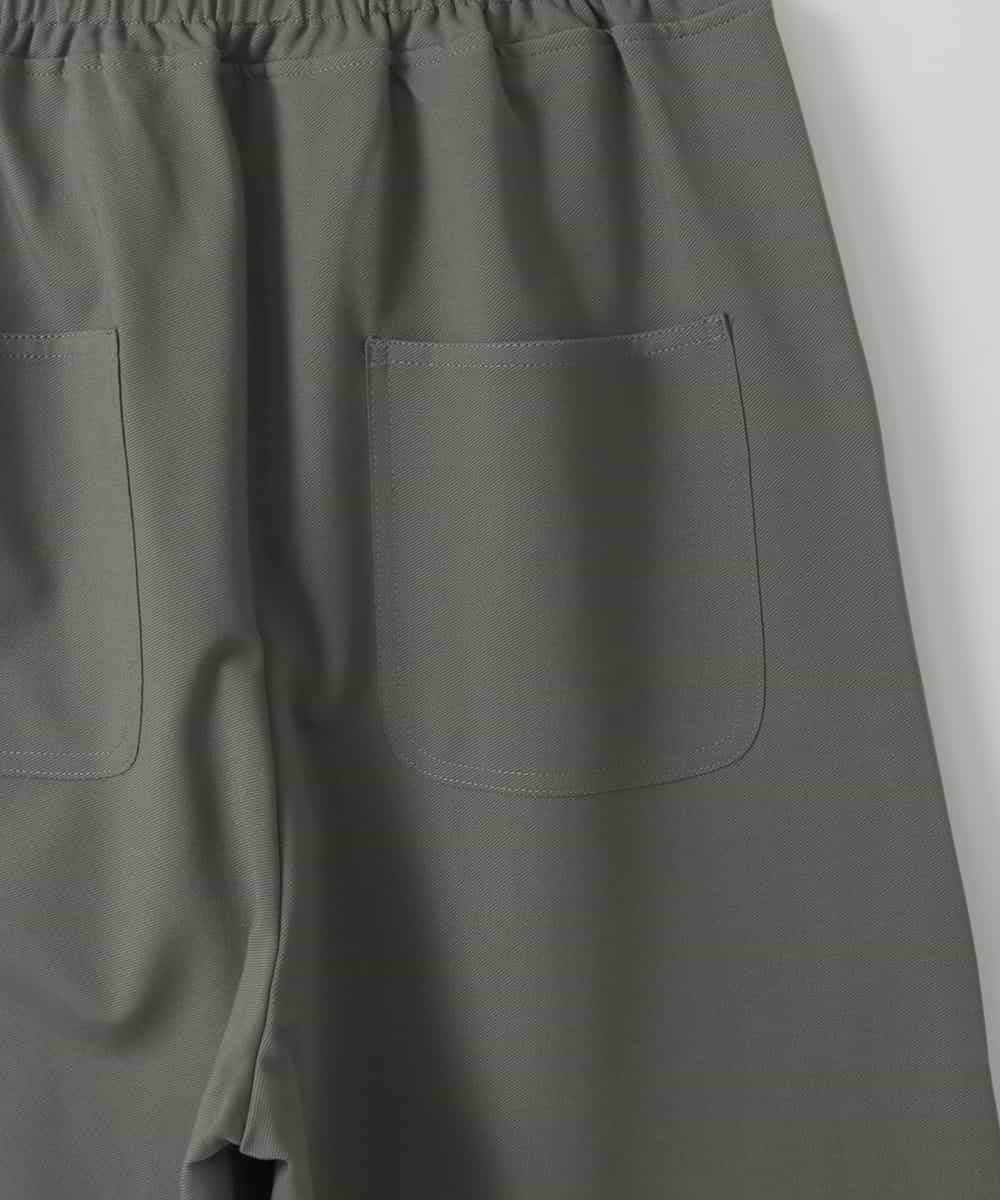 ZMLJB05128 al'aise modulation(アレーズモジュレーション) カーブフォルムストレッチイージーパンツ カーキ