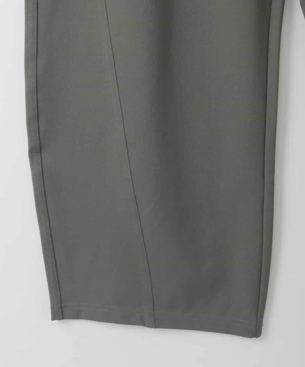 ZMLJB05128 al'aise modulation(アレーズモジュレーション) カーブフォルムストレッチイージーパンツ カーキ