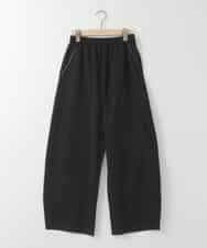 ZMLJB05128 al'aise modulation(アレーズモジュレーション) カーブフォルムストレッチイージーパンツ ブラック