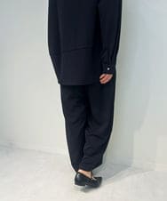 ZMLJB08098 al'aise modulation(アレーズモジュレーション) 【セットアップ対応・洗える】ツータックイージーワイドパンツ ネイビー