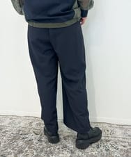 ZMLJB08098 al'aise modulation(アレーズモジュレーション) 【セットアップ対応・洗える】ツータックイージーワイドパンツ ネイビー