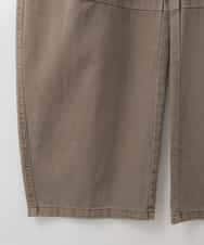 ZMLJB11145 al'aise modulation(アレーズモジュレーション) ジョイントデザインバレルレッグパンツ ブラウン