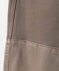 ZMLJB11145 al'aise modulation(アレーズモジュレーション) ジョイントデザインバレルレッグパンツ ブラウン