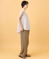 ZMLJE07130 al'aise modulation(アレーズモジュレーション) ウエストシャーリングワイドパンツ ベージュ