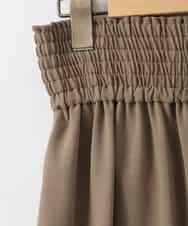 ZMLJE07130 al'aise modulation(アレーズモジュレーション) ウエストシャーリングワイドパンツ ベージュ