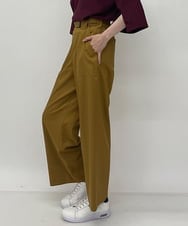 ZMLJT01099 al'aise modulation(アレーズモジュレーション) 【日本製】ソフトベイカーパンツ ベージュ