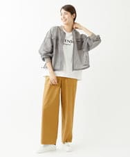 ZMLJT01099 al'aise modulation(アレーズモジュレーション) 【日本製】ソフトベイカーパンツ ベージュ