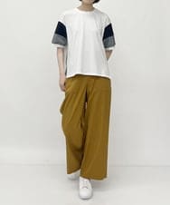 ZMLJT01099 al'aise modulation(アレーズモジュレーション) 【日本製】ソフトベイカーパンツ ベージュ