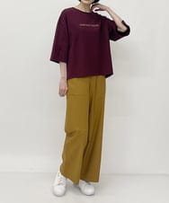 ZMLJT01099 al'aise modulation(アレーズモジュレーション) 【日本製】ソフトベイカーパンツ ベージュ