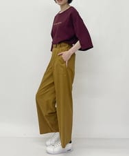 ZMLJT01099 al'aise modulation(アレーズモジュレーション) 【日本製】ソフトベイカーパンツ ベージュ