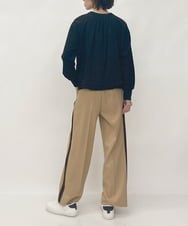 ZMLJT04150 al'aise modulation(アレーズモジュレーション) 【日本製】センタープレスラインパンツ ベージュ