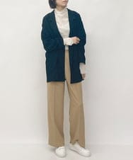 ZMLJT04150 al'aise modulation(アレーズモジュレーション) 【日本製】センタープレスラインパンツ ベージュ