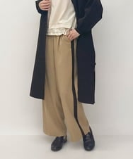 ZMLJT04150 al'aise modulation(アレーズモジュレーション) 【日本製】センタープレスラインパンツ ベージュ