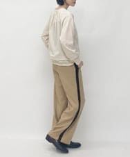 ZMLJT04150 al'aise modulation(アレーズモジュレーション) 【日本製】センタープレスラインパンツ ベージュ