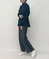 ZMLJT04150 al'aise modulation(アレーズモジュレーション) 【日本製】センタープレスラインパンツ グレー