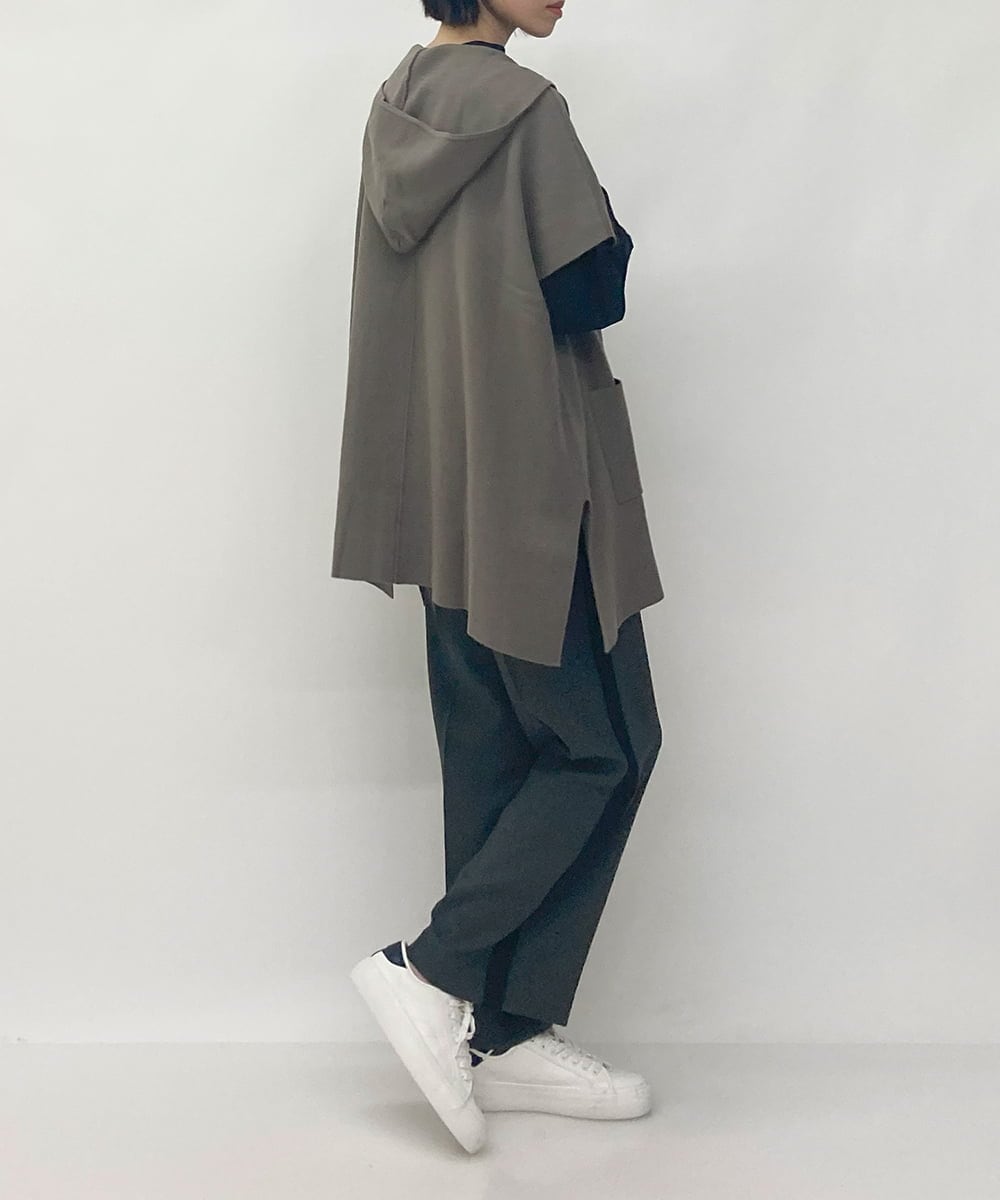 ZMLJT04150 al'aise modulation(アレーズモジュレーション) 【日本製】センタープレスラインパンツ グレー