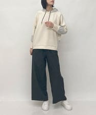 ZMLJT04150 al'aise modulation(アレーズモジュレーション) 【日本製】センタープレスラインパンツ グレー