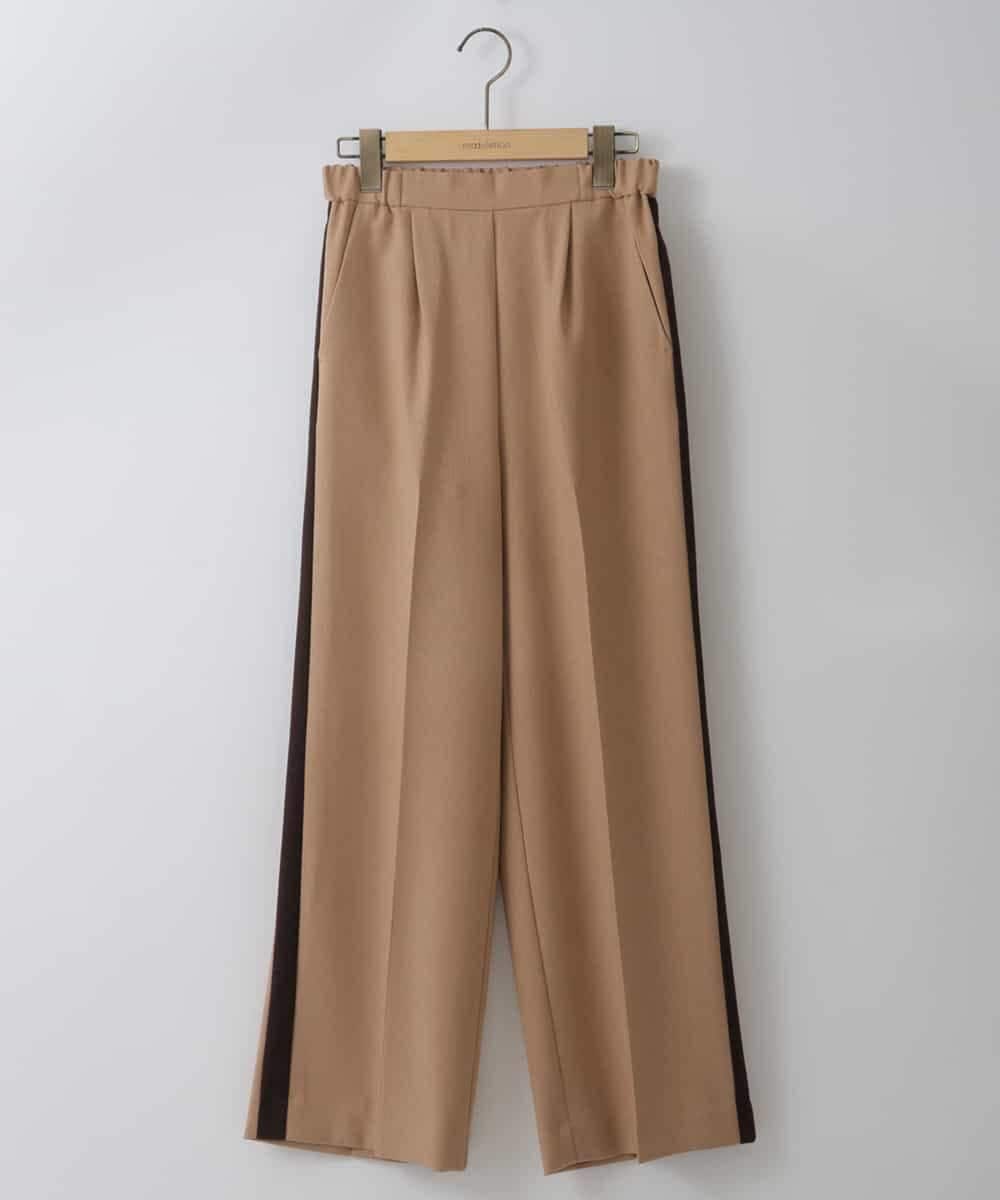 ZMLJT04150 al'aise modulation(アレーズモジュレーション) 【日本製】センタープレスラインパンツ ベージュ