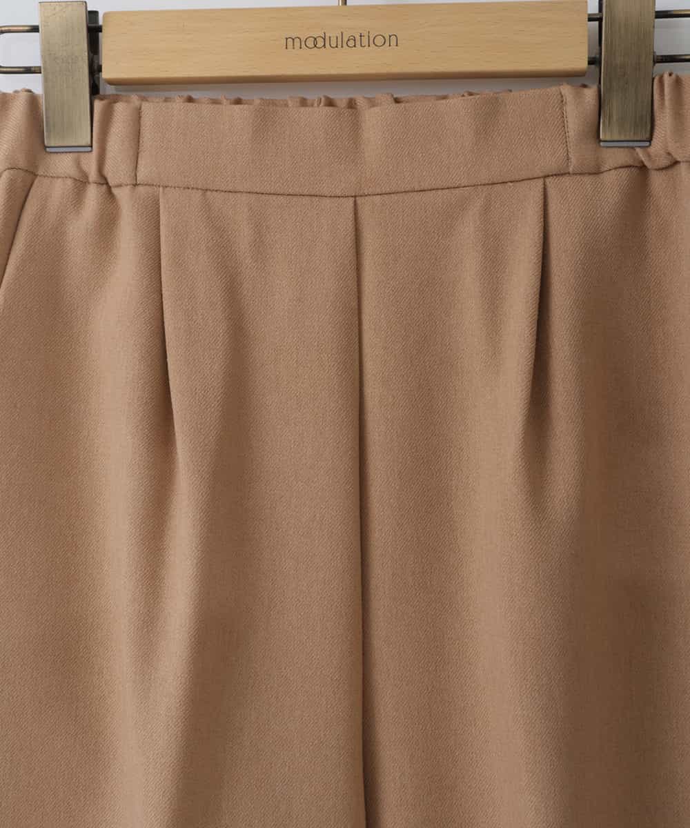 ZMLJT04150 al'aise modulation(アレーズモジュレーション) 【日本製】センタープレスラインパンツ ベージュ