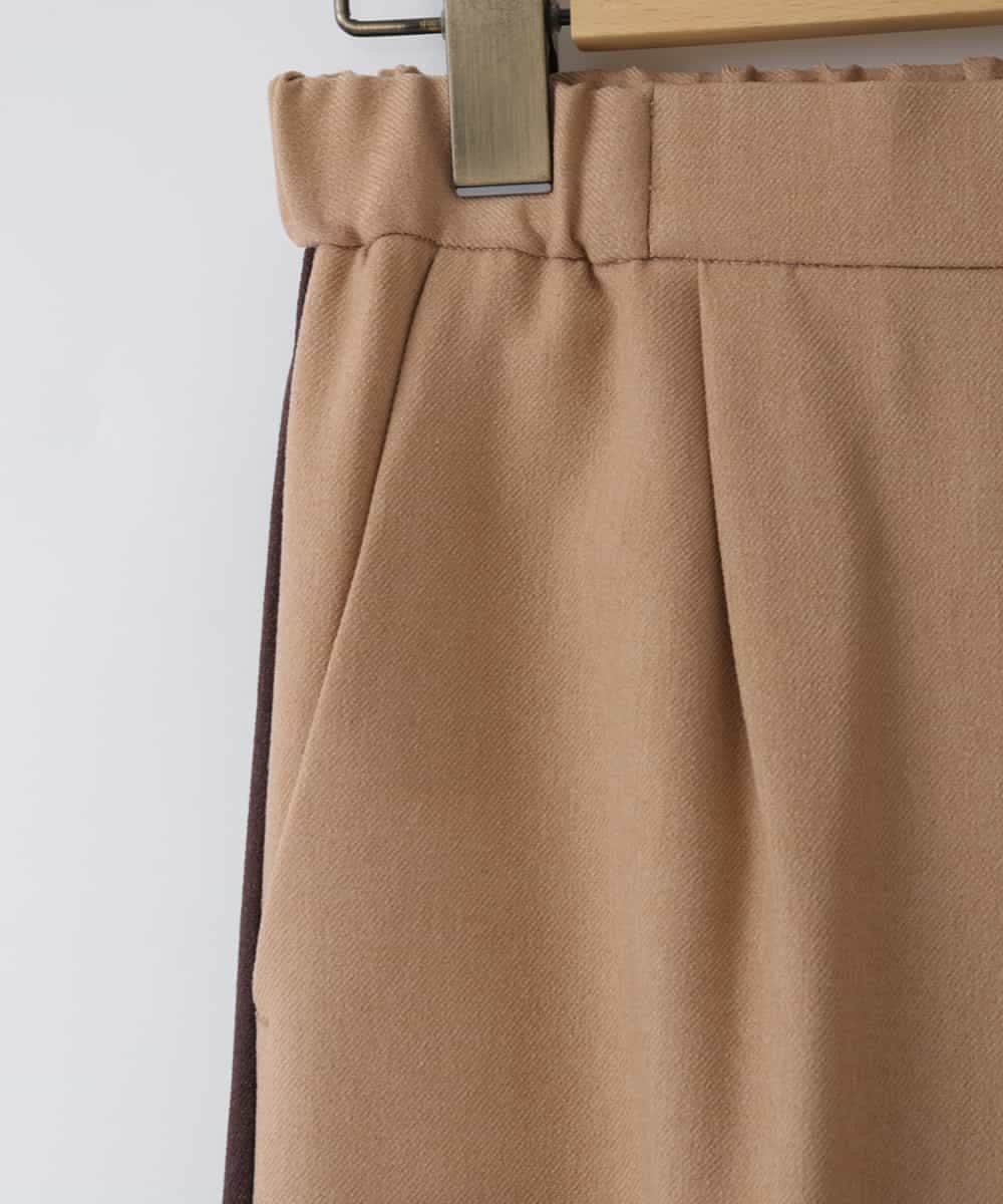 ZMLJT04150 al'aise modulation(アレーズモジュレーション) 【日本製】センタープレスラインパンツ ベージュ