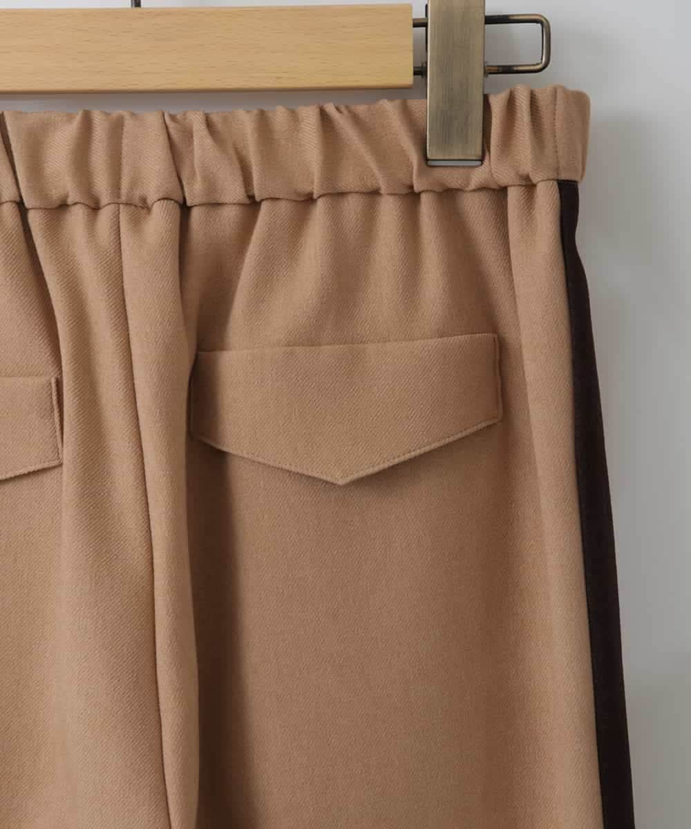 ZMLJT04150 al'aise modulation(アレーズモジュレーション) 【日本製】センタープレスラインパンツ ベージュ