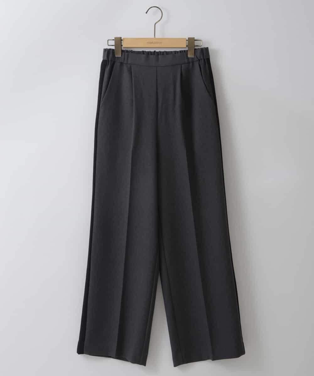 ZMLJT04150 al'aise modulation(アレーズモジュレーション) 【日本製】センタープレスラインパンツ グレー