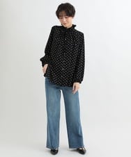 ZMLTB42140 al'aise modulation(アレーズモジュレーション) リラクシーワイドデニムパンツ ライトブルー