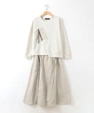 ZMNGE10170 al'aise modulation(アレーズモジュレーション) ジップデザインセットアップ アイボリー